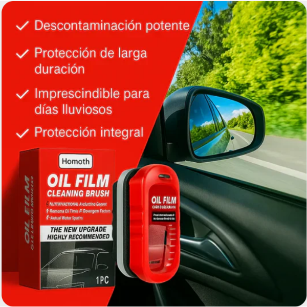 ¡Cepillo antiempañante! ¡Tu seguridad es una prioridad!