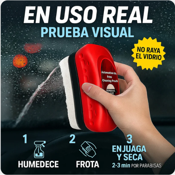 ¡Cepillo antiempañante! ¡Tu seguridad es una prioridad!