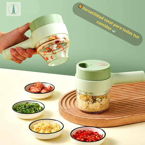 ¡Disfruta de más tiempo con cortador de verduras 4 en 1!