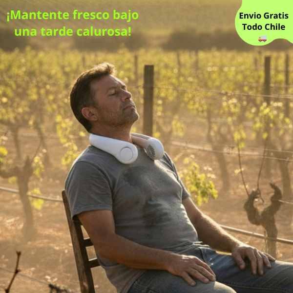 ¡Combate el calor con estilo Ventilador De Cuello Portatil!