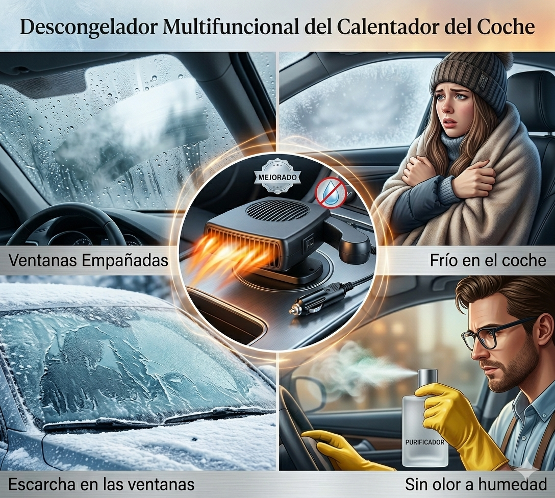 ¡Empieza tranquilo tu mañana, calefactor portatil para auto!
