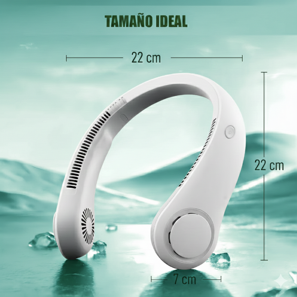 ¡Combate el calor con estilo Ventilador De Cuello Portatil!