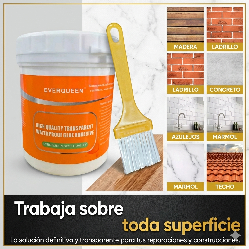 Sellador Adhesivo Impermeable (300 ML) ¡Disfruta tu hogar sin filtraciones!