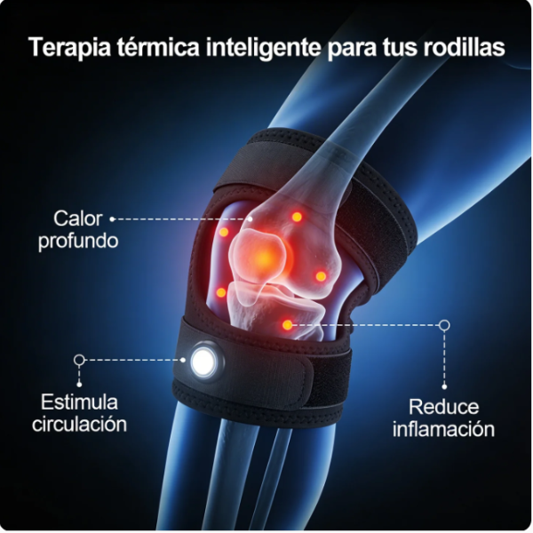 ¡Rodillera Térmica Ajustable vuelve a caminar con confianza!