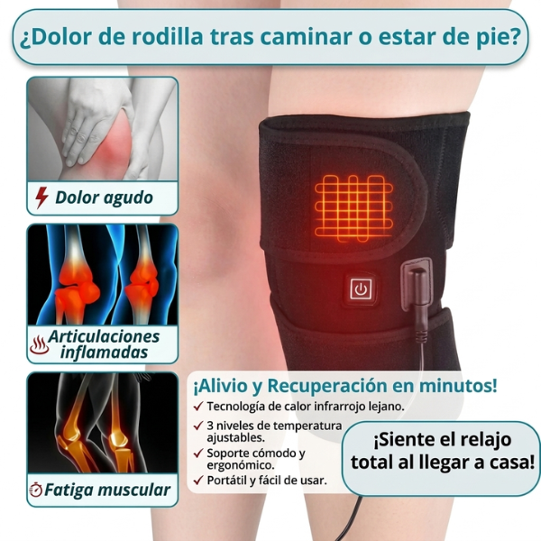 ¡Rodillera Térmica Ajustable vuelve a caminar con confianza!