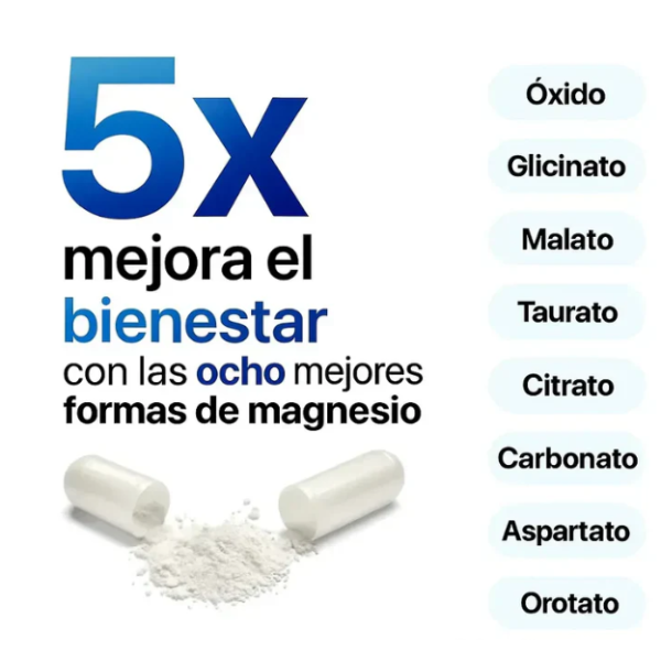 MAGNESIO COMPLEX 8 ELEMENTAL 1000 mg, ¡disfruta mejor de tus sueños!